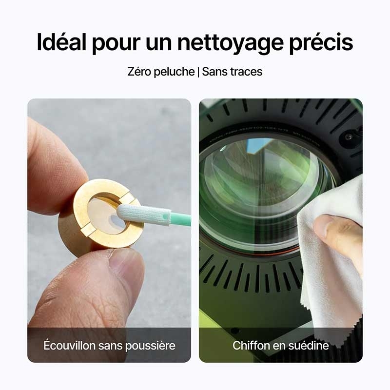 Kit de nettoyage lentille laser CO2 pour machine xTool P3
