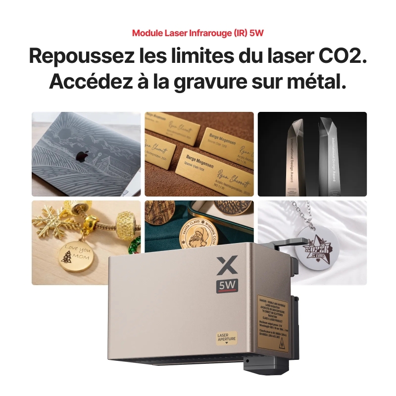 Module laser infrarouge (IR) 5 W pour machine xTool P3