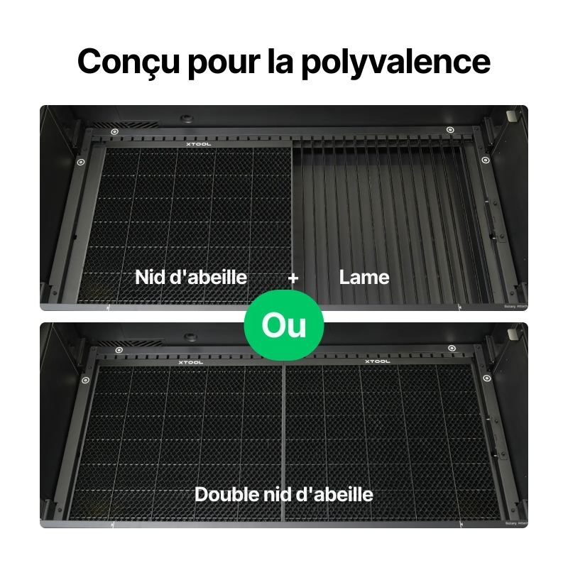 Panneau nid d'abeille pour machine xTool P3