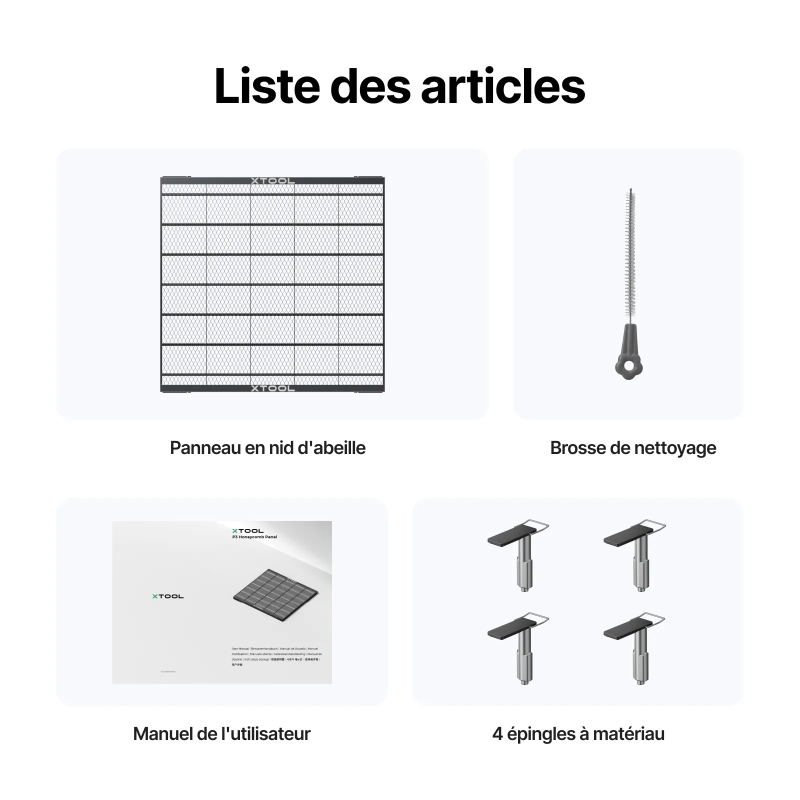 Panneau nid d'abeille pour machine xTool P3
