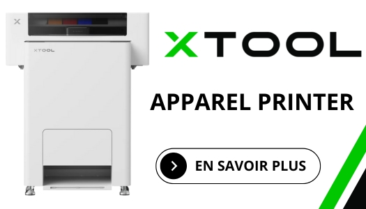 Nouvelle imprimante DTF compacte XTOOL Apparel Printer solution tout-en-un
